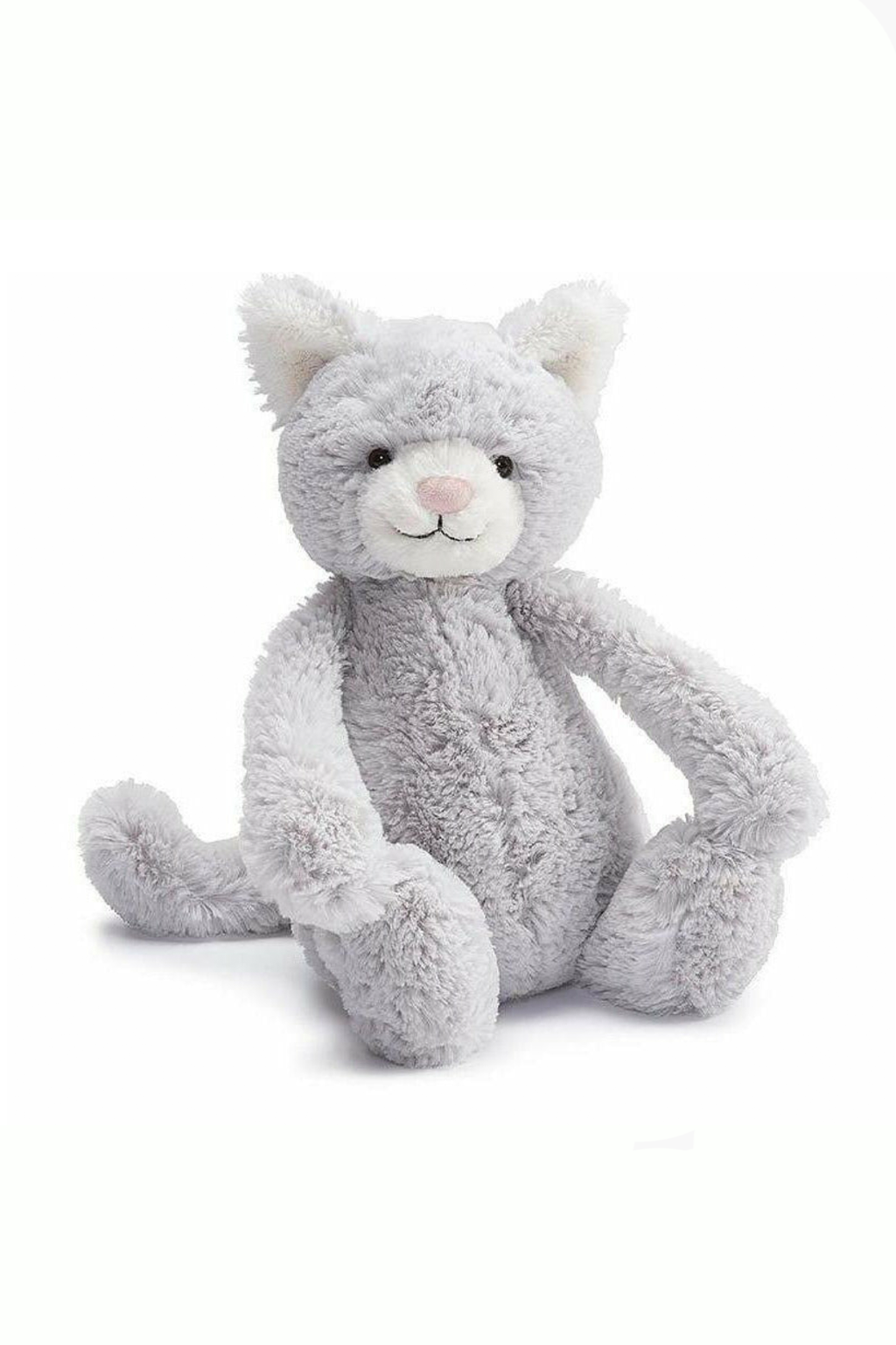 Bashful Grey Kitty-Original