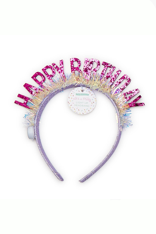 Happy B-Day Light Up Headband