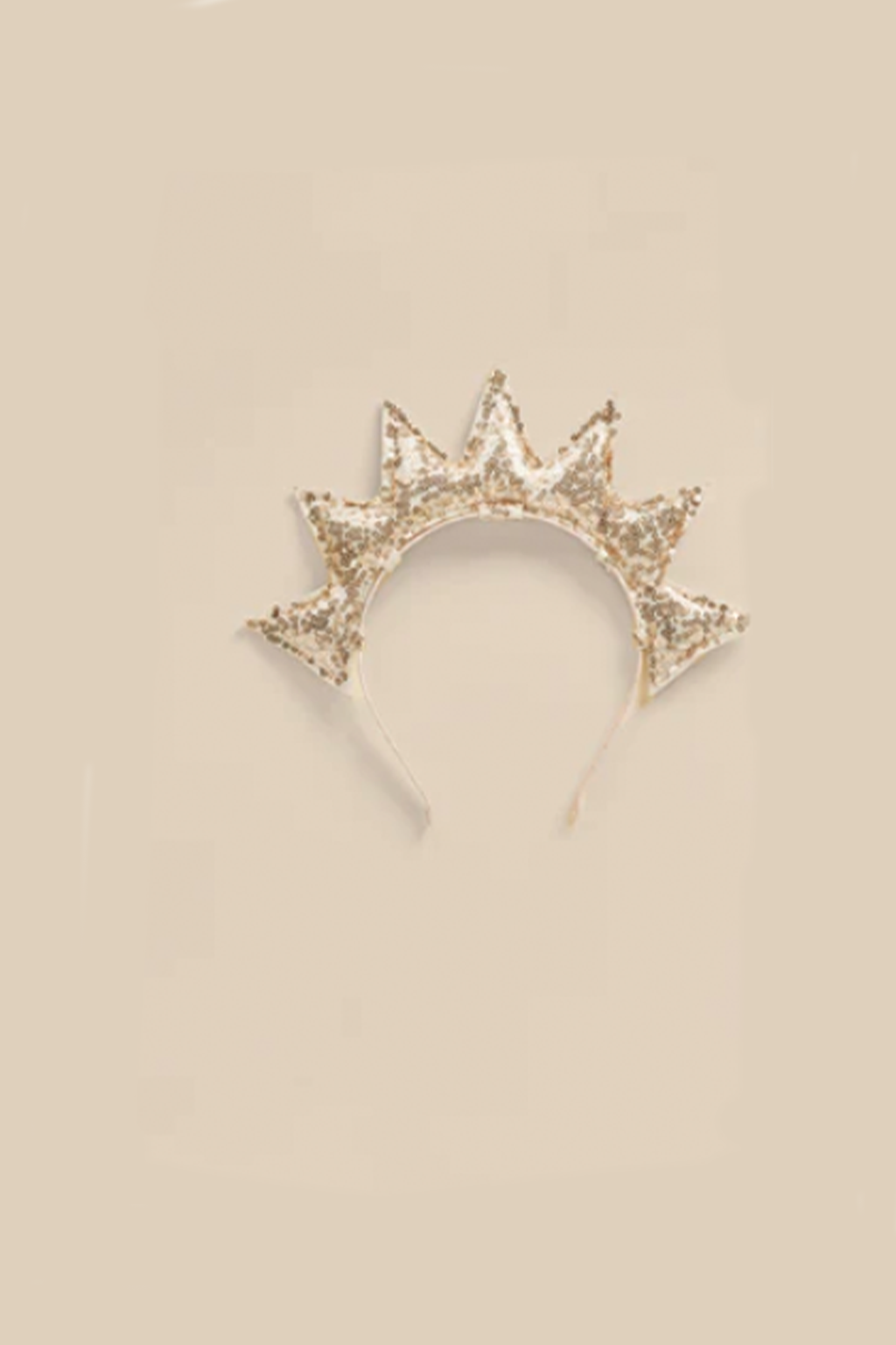 Gold Sequin Sun Crown