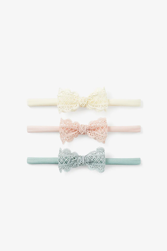 3 Pack Lacey Bows Headband