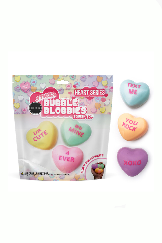 Sticky Bubble Conversation Hearts