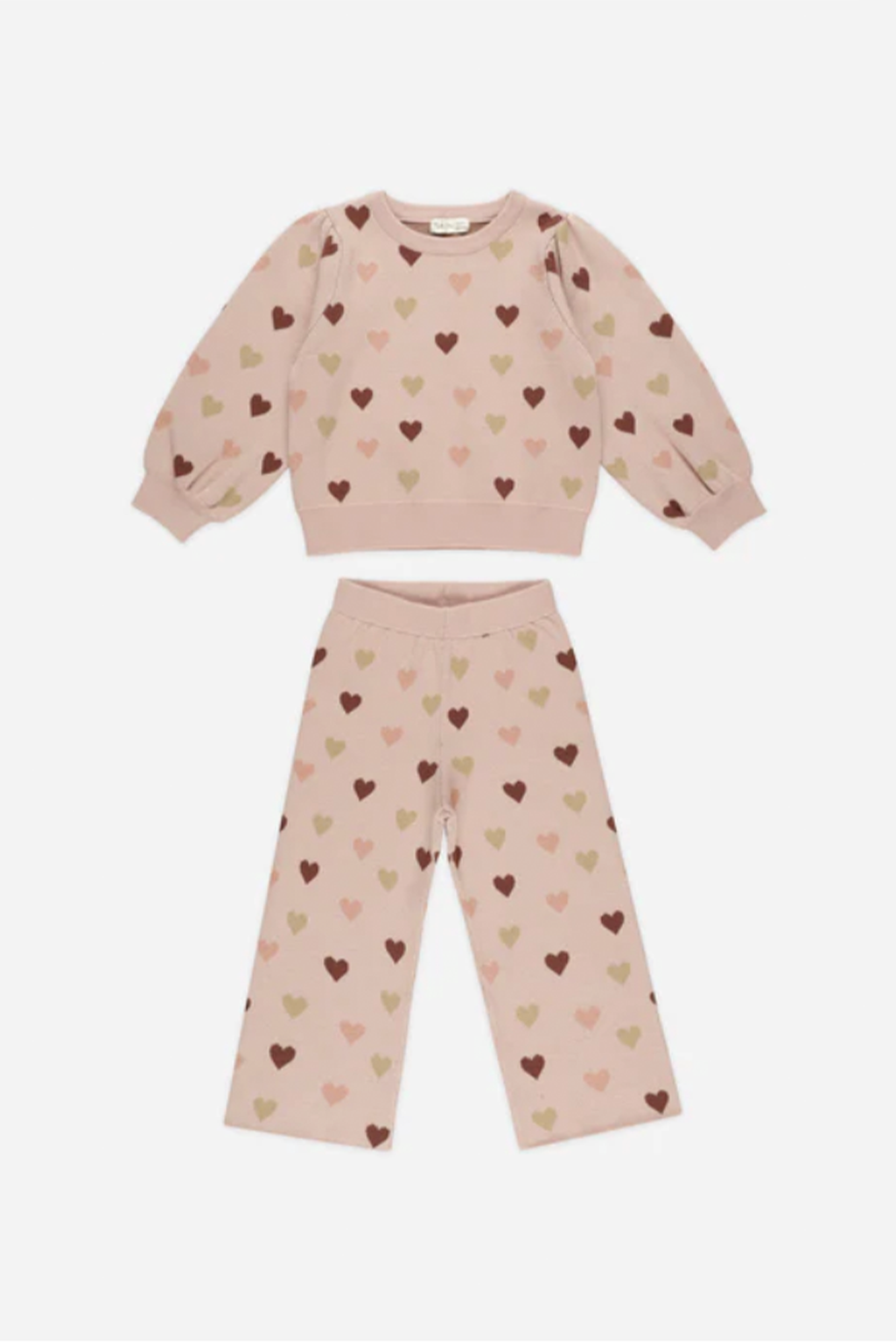 Hearts Jacquard Knit Set