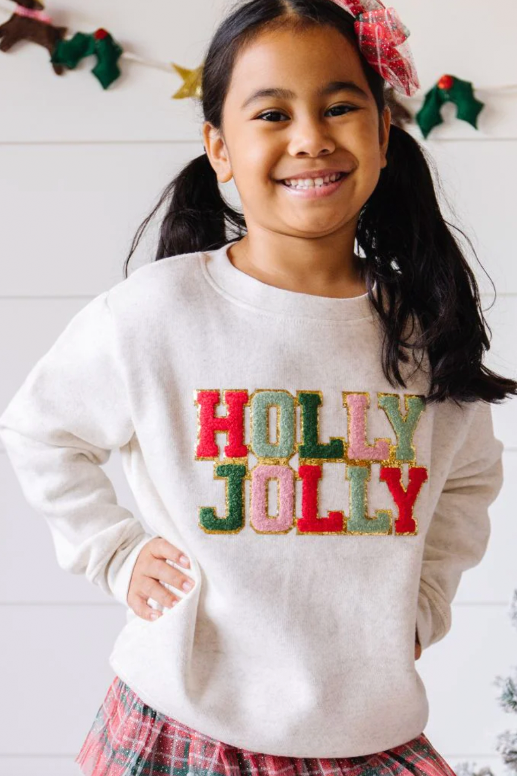 Holly Jolly Patch Sweathshirt