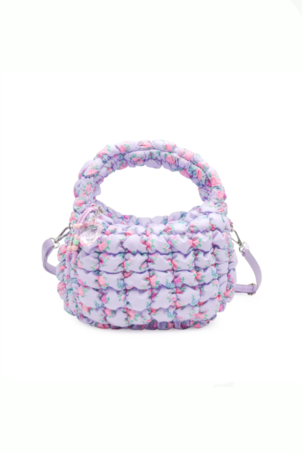 Scrunch Floral Mini Hobo Bag