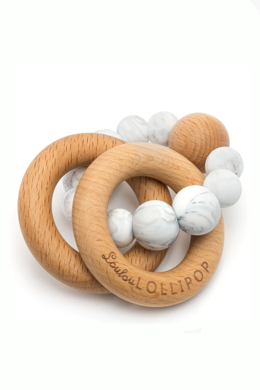 Bubble Silicone Wood Teether