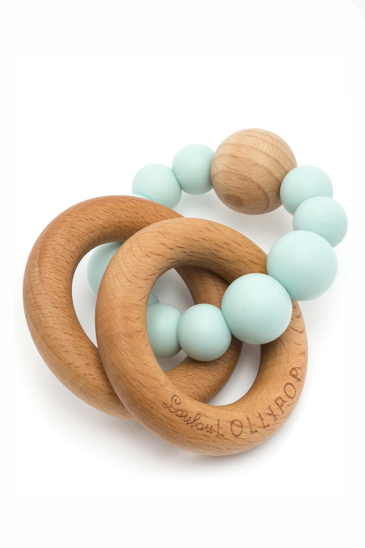 Bubble Silicone Wood Teether