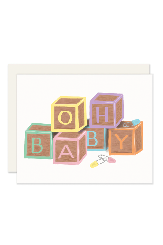 Baby Blocks Card