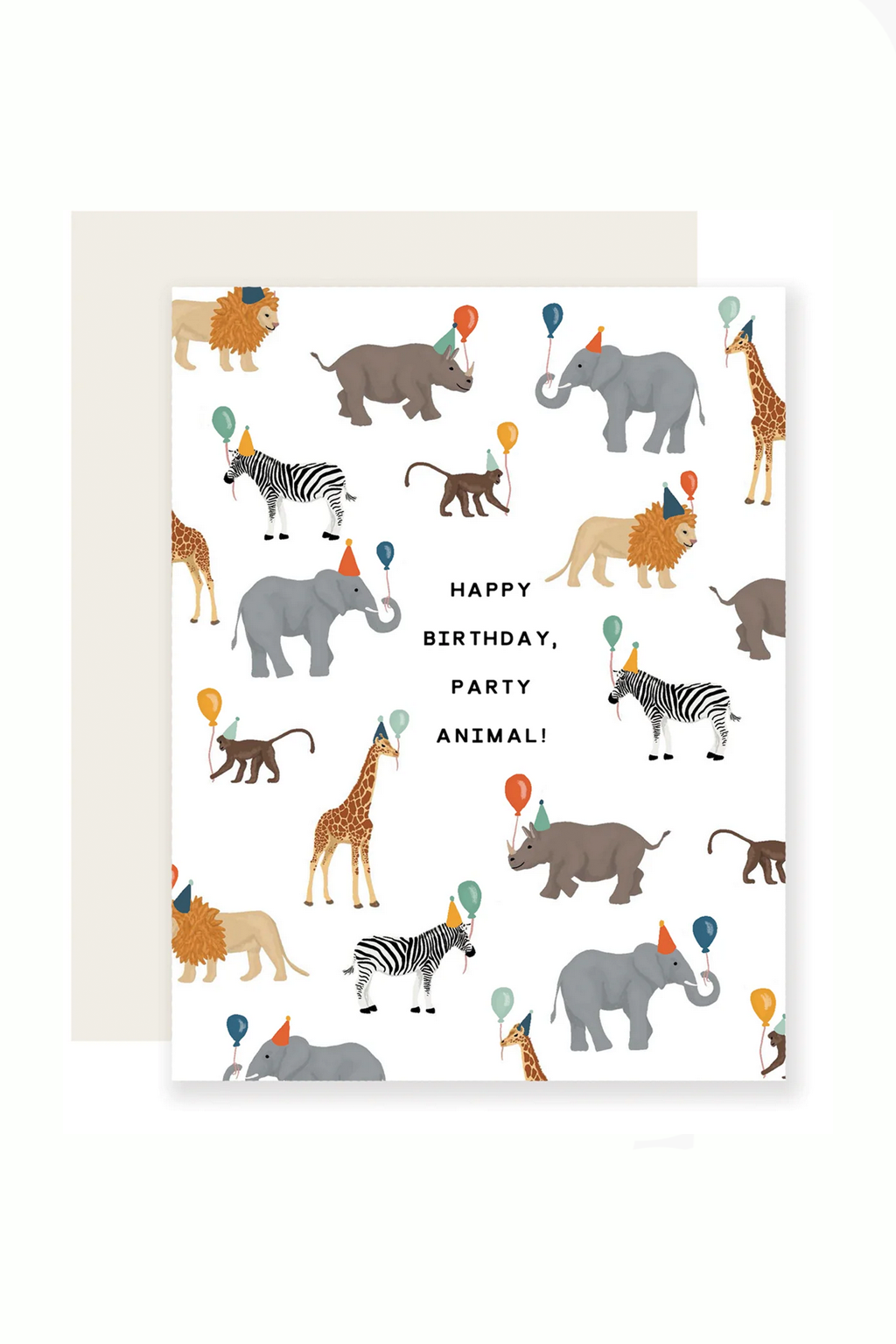 Safari Party Animal Birthday Card