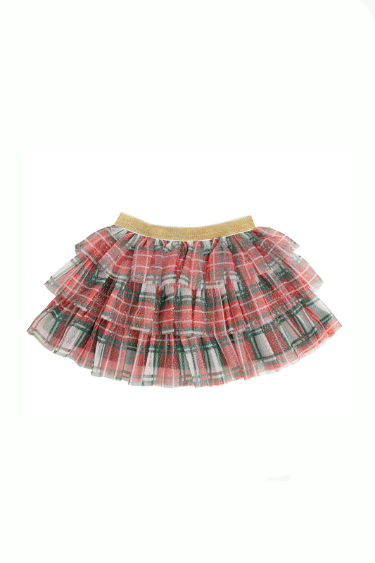 Christmas Plaid Tiered Tutu