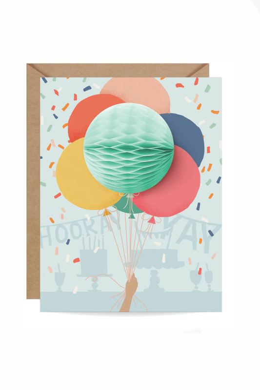 Pop-Up Balloon Bunch Birthday Card