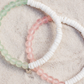 Puka Shell & Frosted Bead Stretch Bracelet