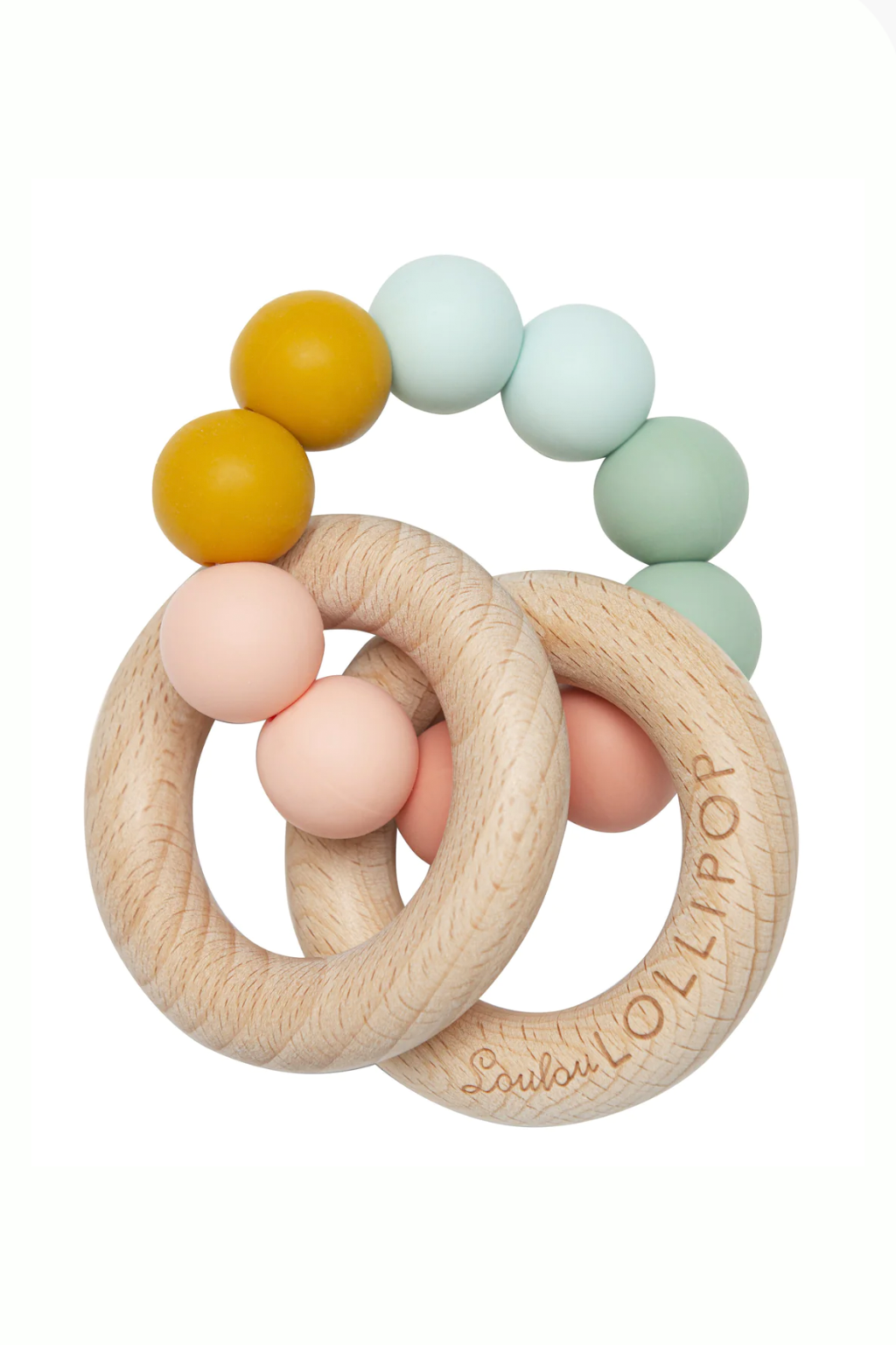 Bubble Silicone Wood Teether