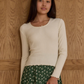Ribbed Long Sleeve Top