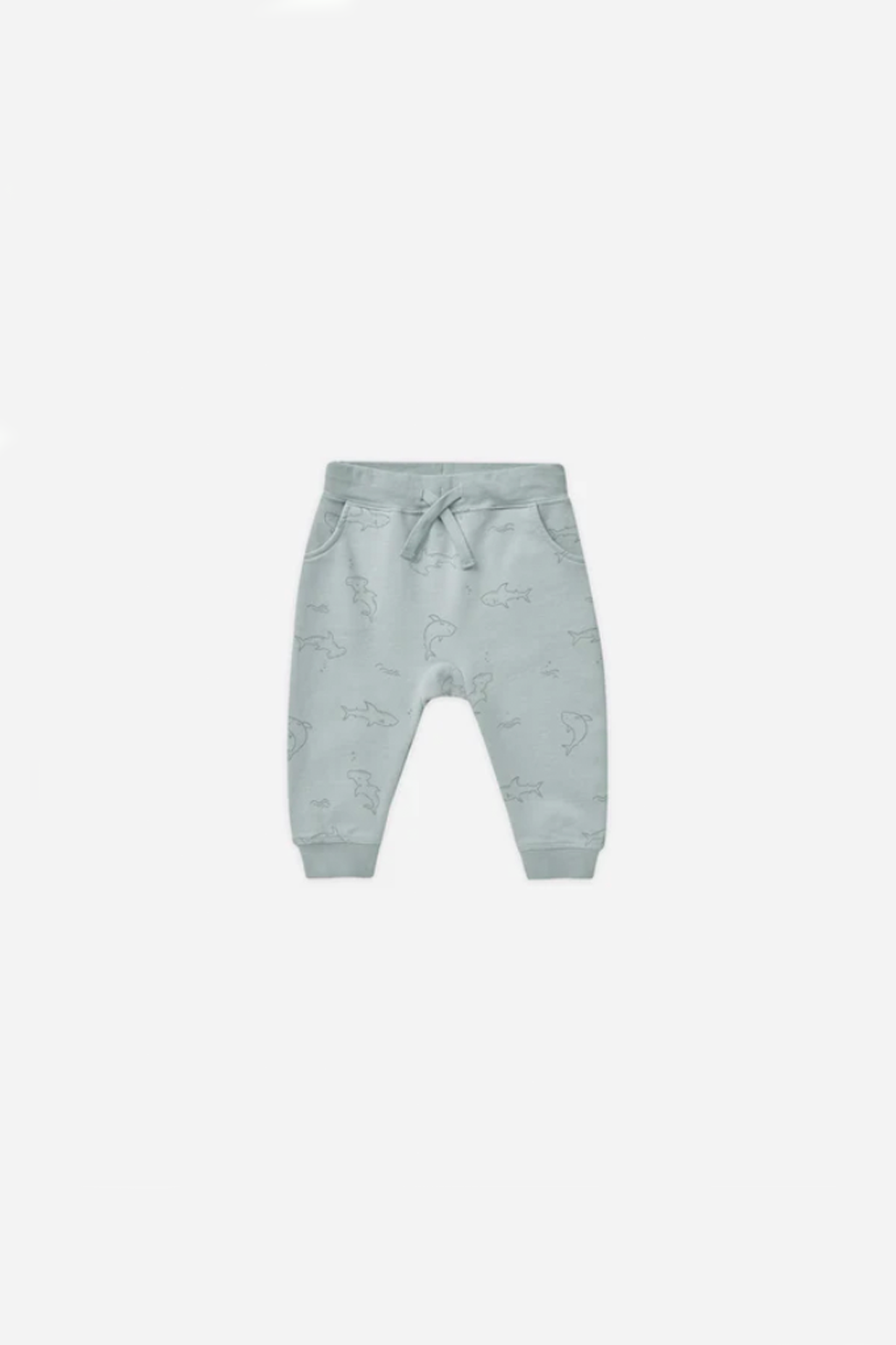 Blue Terry Shark Sweatpants