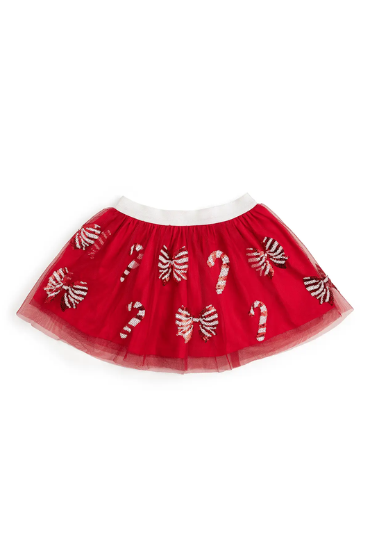 Candy Cane Coquette Sequin Tutu
