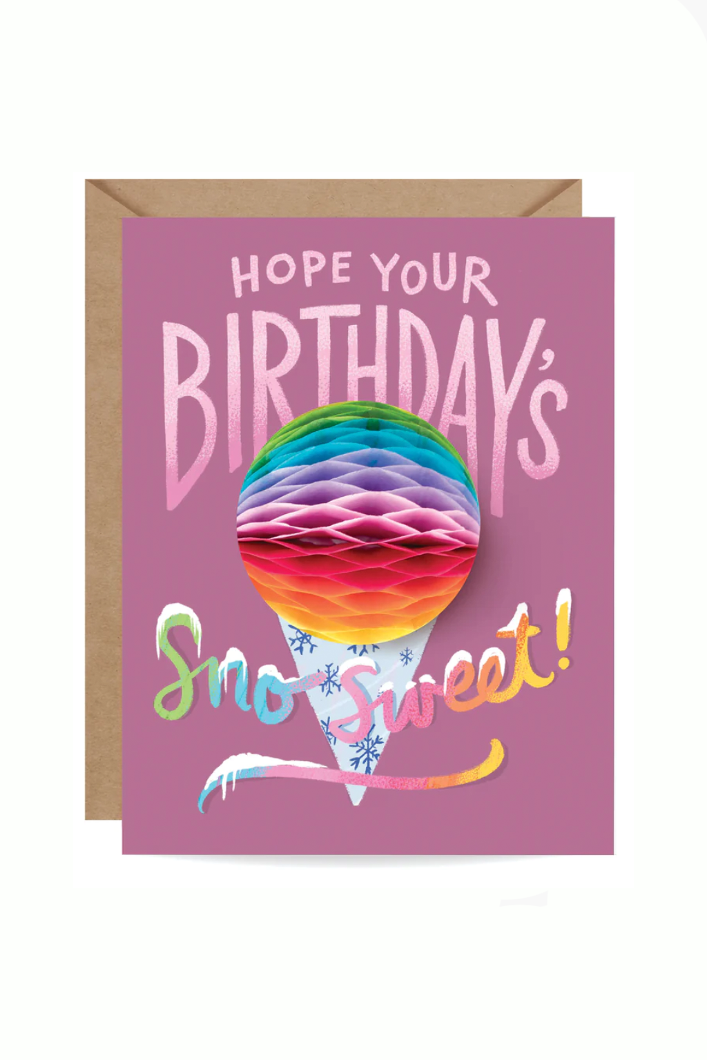 Pop-Up Sno Cone Birthday Card