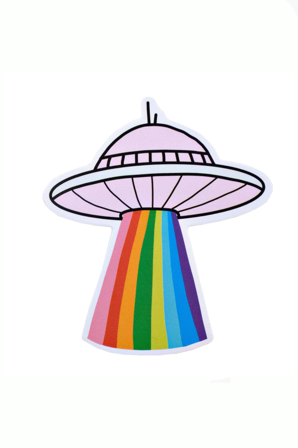 Spaceship Vinyl Sticker