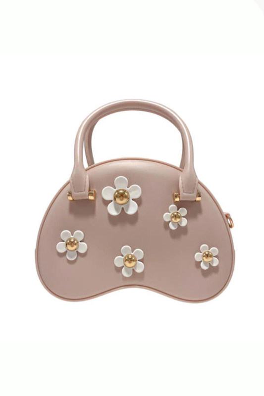 Floral Matte Jelly Dome Purse