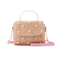 Straw Pearl Handle Crossbody Bag