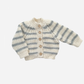 Rib Knit Stripe Cardigan