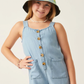 Tencel Ruffle Pocky Romper