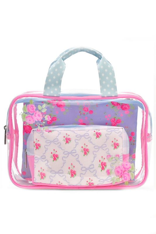 Ditsy Floral Cosmetic Bag Trio