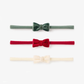 Holiday Felt Bow Headband 3 Pack