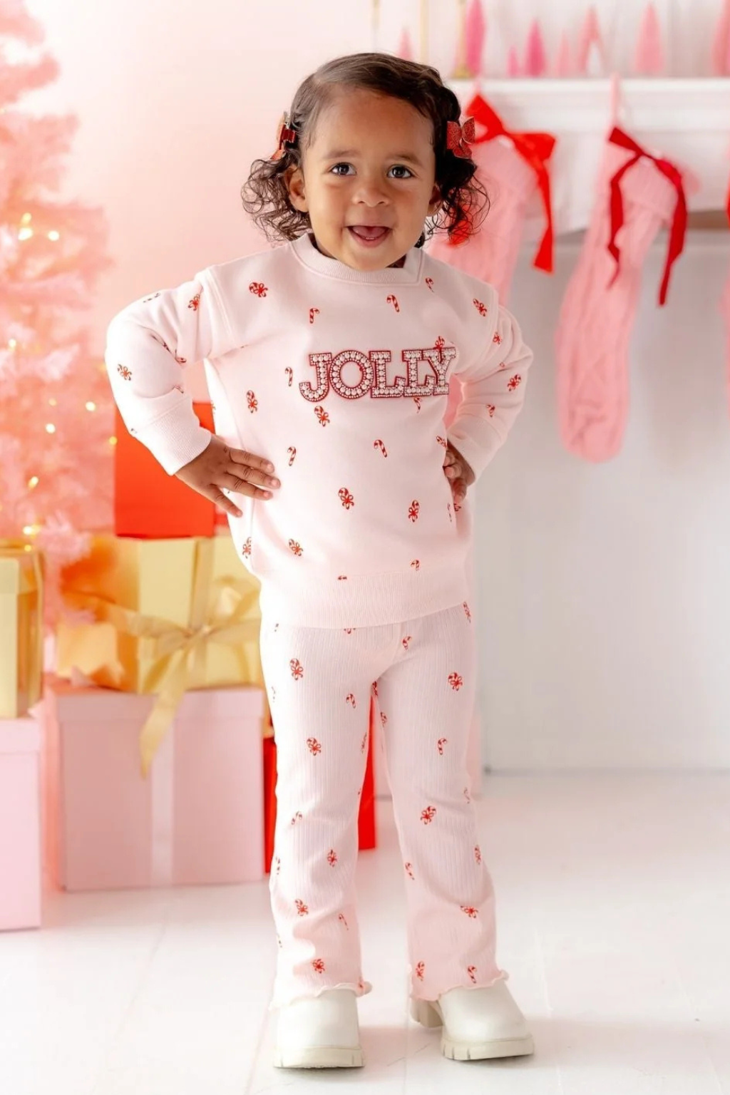 Candy Cane Flare Leggings