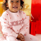 Jolly Pearl Patch Candy Cane Sweatshirt