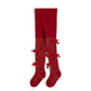 Shimmer Red Velvet Mini Bow Tights