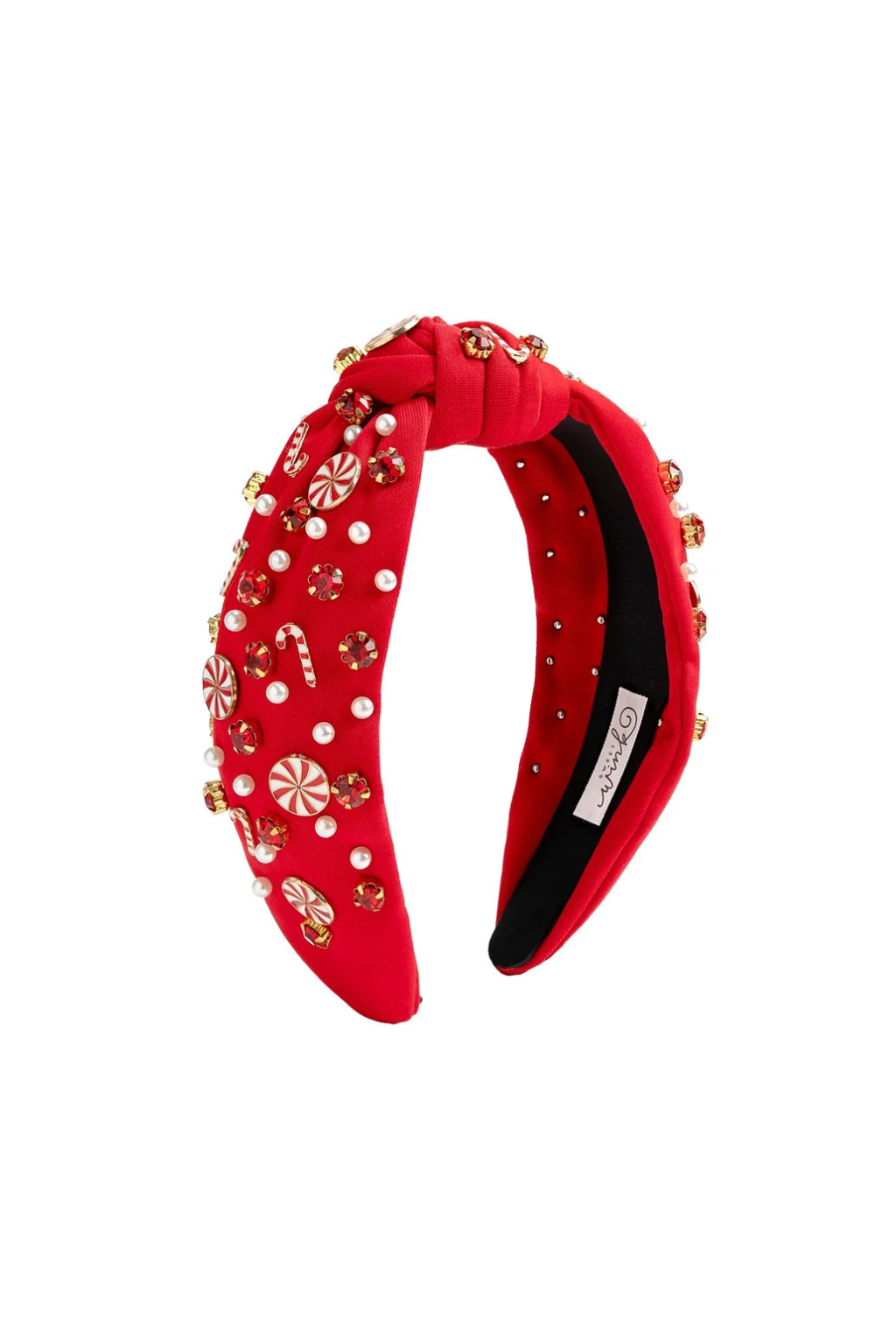 Candy Cane Swirl Gem Headband