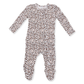 Leopard Rib 2 Way Ruffle Footie