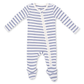 Vintage Stripe 2 Way Zipper Footie