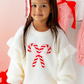 Candy Cane Ruffle Sweater