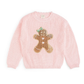 Gingerbread Sequin Patch Sweater