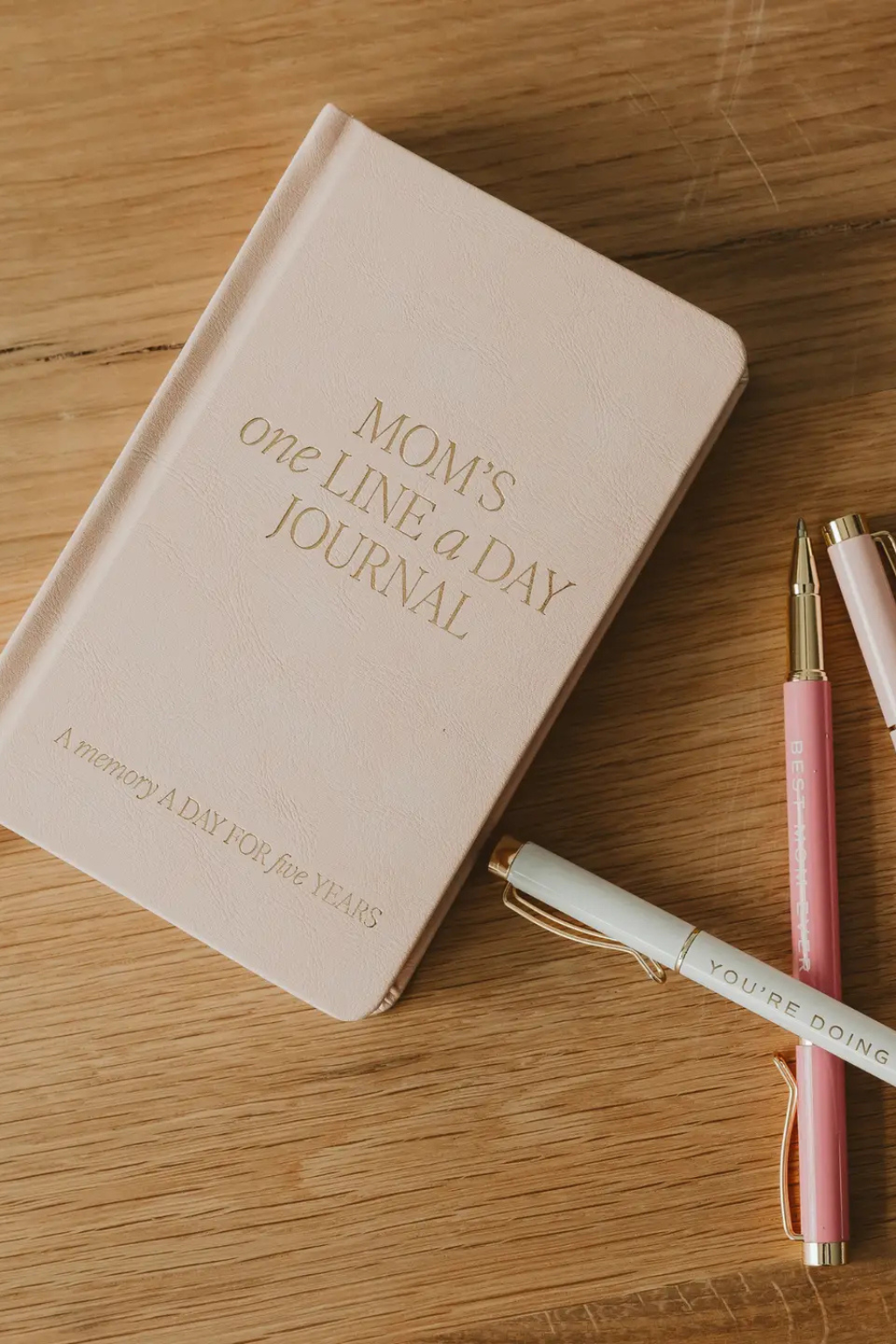 Mom's One Line a Day Leather Journal