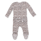 Leopard Rib 2 Way Ruffle Footie