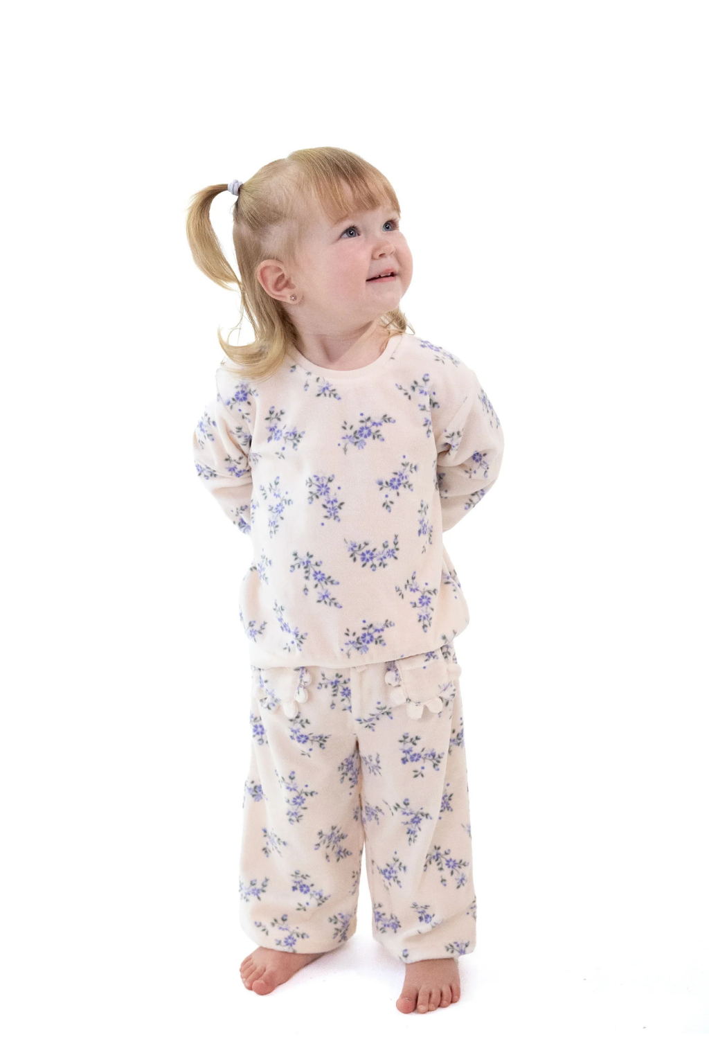 Sweet Hanna Floral Velour Sweat Set