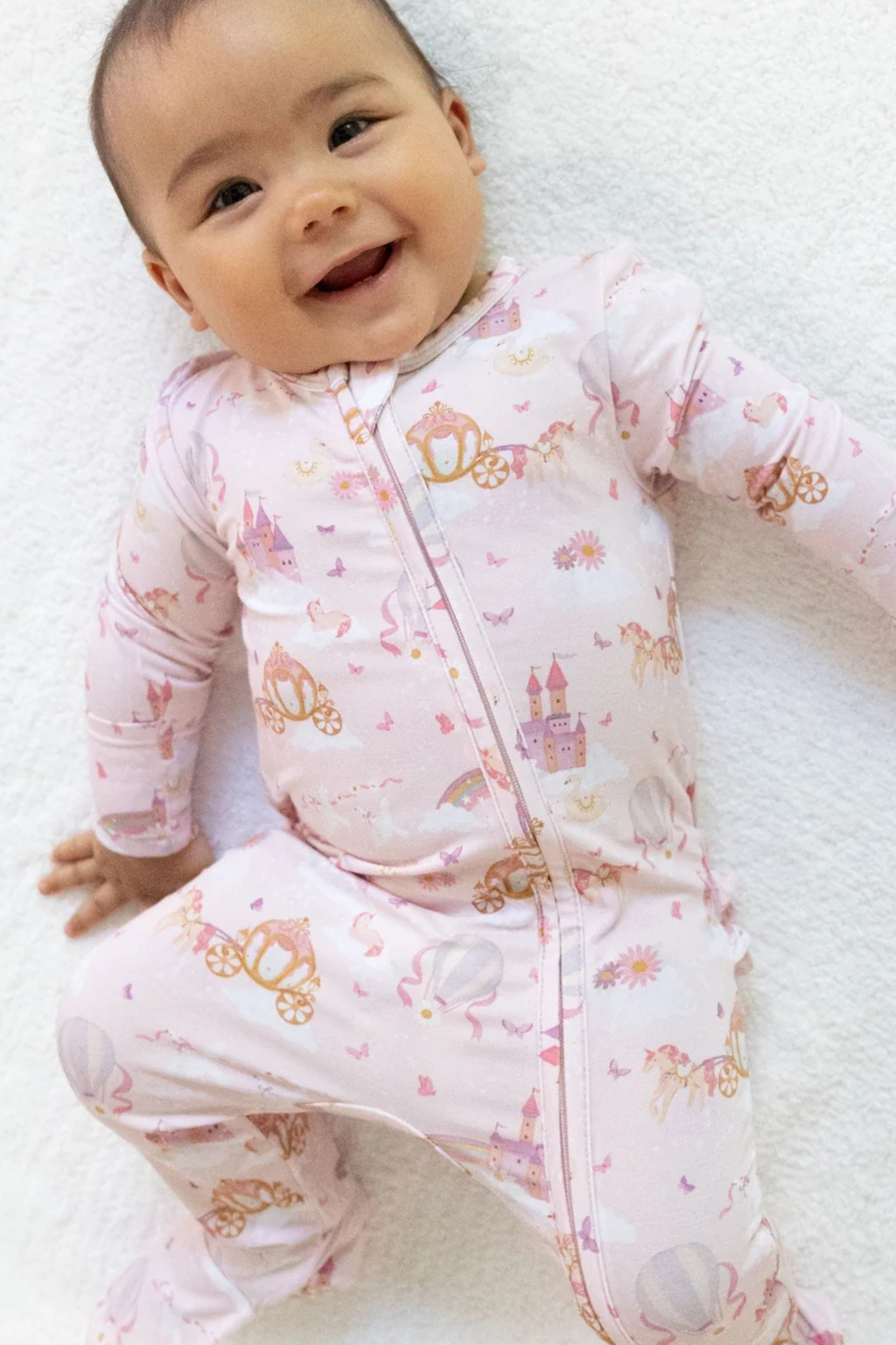 Princess Unicorns 2 Way Ruffle Footie