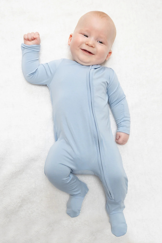 Solid 2 Way Zipper Footie