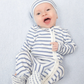Vintage Stripe 2 Way Zipper Footie