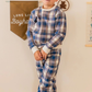 Navy Plaid Jogger