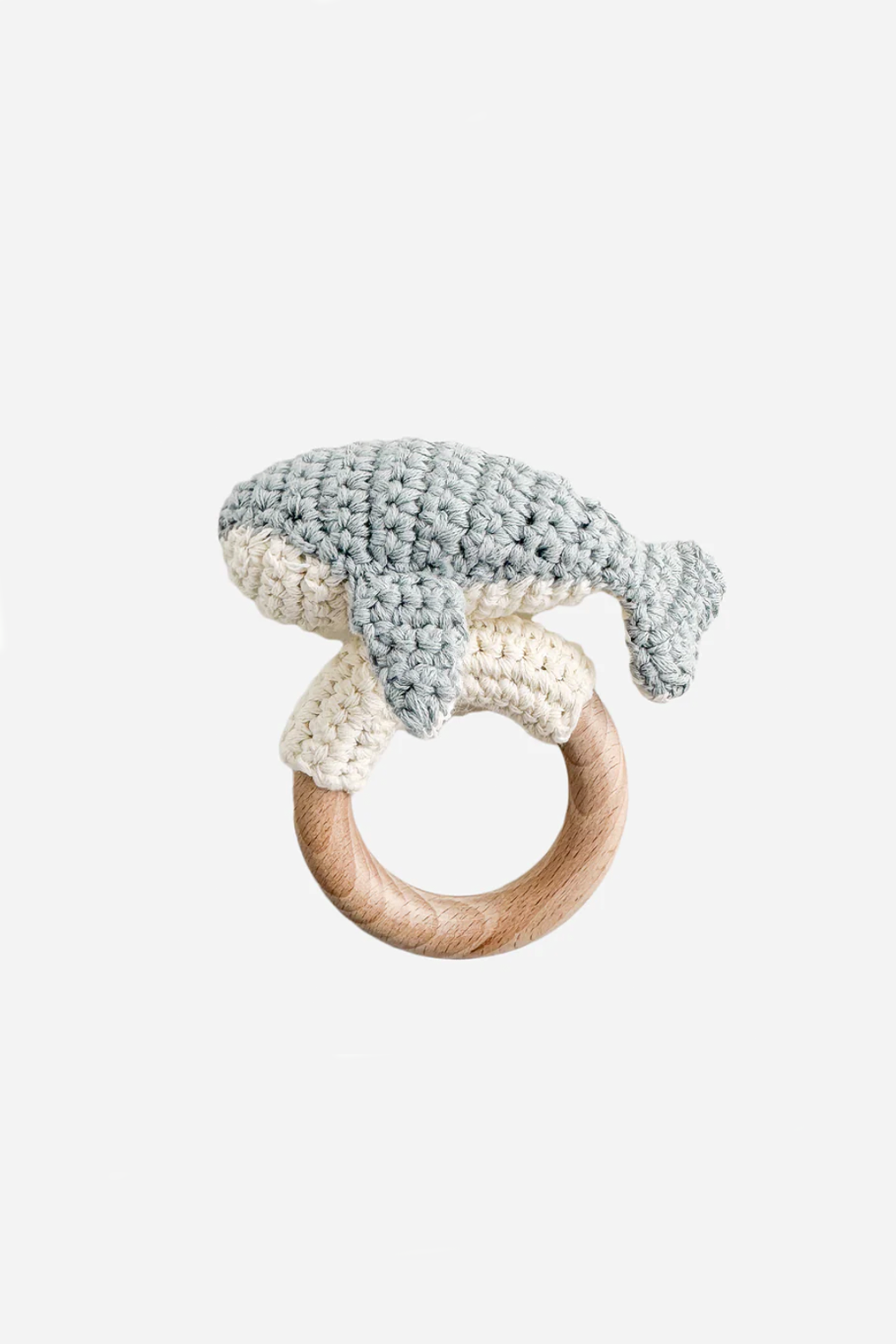 Cotton Crochet Whale Rattle Teether