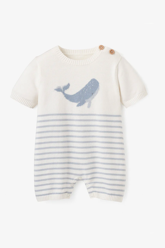 Whale Striped Shortall Knitall