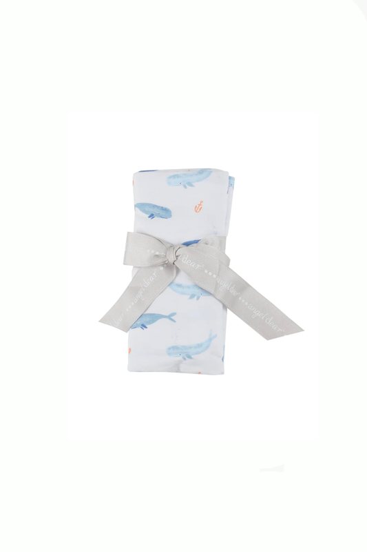 Blue Whales Swaddle Blanket