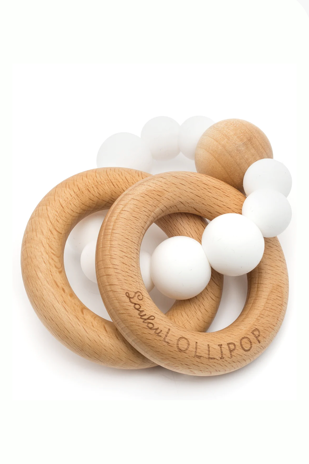 Bubble Silicone Wood Teether