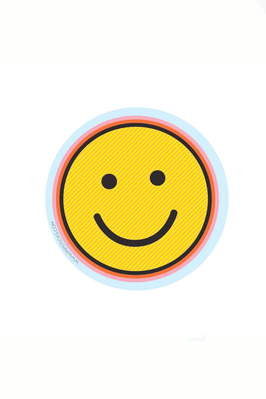 Smiley Face Vinyl Sticker
