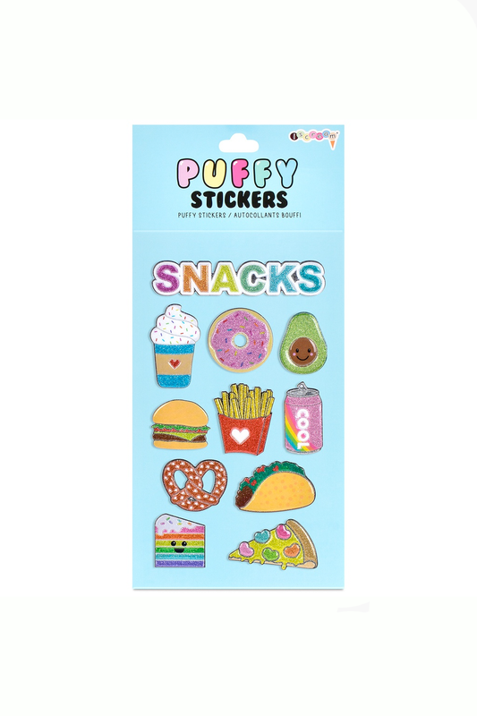 Snacks Puffer Stickers