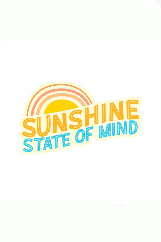 Sunshine State of Mind Vinyl Sticker